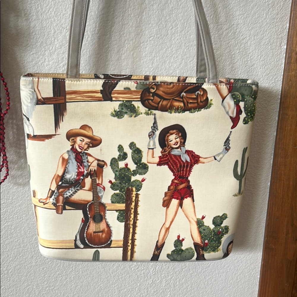Cowboy Print Women's Tote Bag
